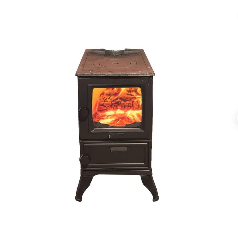 Small Cast Iron Stove with Oven Mini Camping Stove