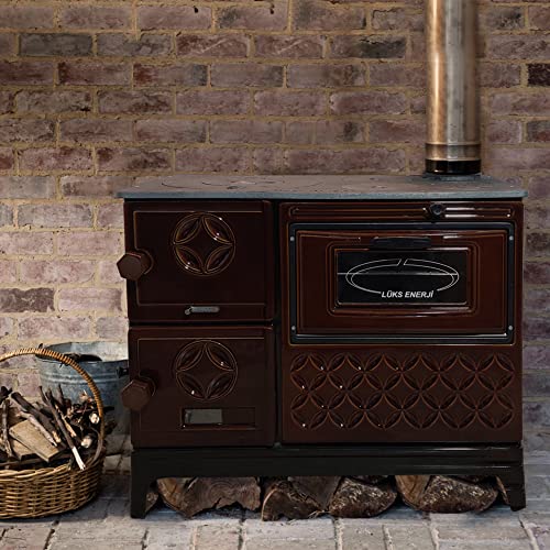 Tiny House Stove Cabin Stove (Brown Cast Iron Stove)