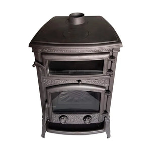 Black Burning Fireplace Wood Stove - CastingFire