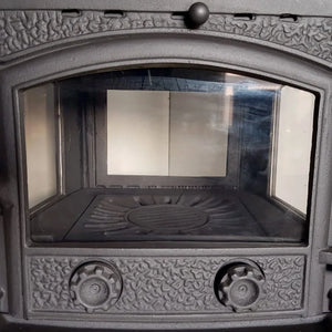 Black Burning Fireplace Wood Stove - CastingFire