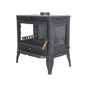 Black Cast Iron Stove, Burning Fireplace Wood Stove Cooker Stove Farmhouse Stove With Oven Fire Pit Gift - CastingFire