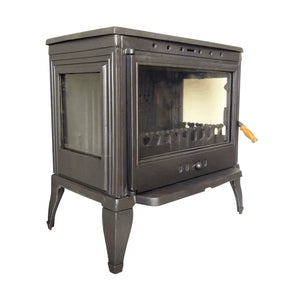 Black Cast Iron Stove, Burning Fireplace Wood Stove Cooker Stove Farmhouse Stove With Oven Fire Pit Gift - CastingFire