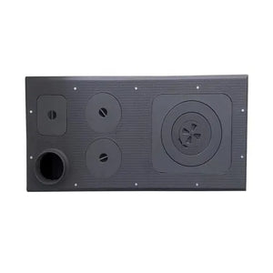 Black Cast Iron Stove with Oven Durable Cast Iron Fireplace - CastingFire