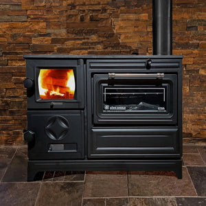 Cast Iron Wood Stove Pipe Set - 3 Straight Pipes + 1 Elbow Pipe - TheCastingFire