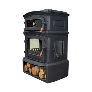 Burning Fireplace Wood Stove Cooker Stove Farmhouse Stove With Oven Fire Pit Gift - CastingFire
