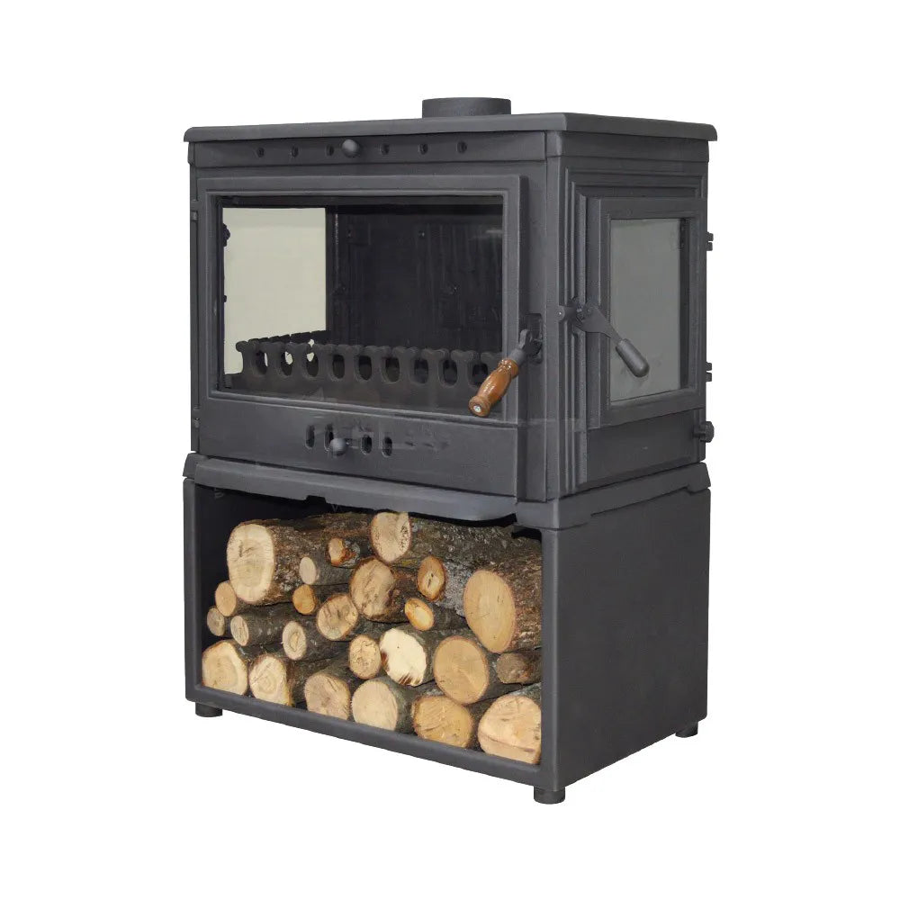 Burning Fireplace Wood Stove - CastingFire