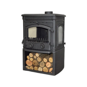 Cast Iron Stove with Fireplace Stylish Mini Stove for Cozy Camping - CastingFire