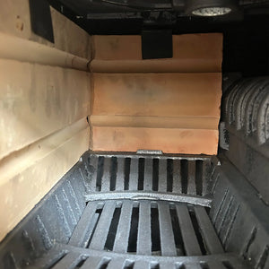 Cast Iron Stove with Oven - Brick Lined Fireplace - CastingFire