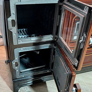 Cast Iron Stove with Oven Brown - CastingFire