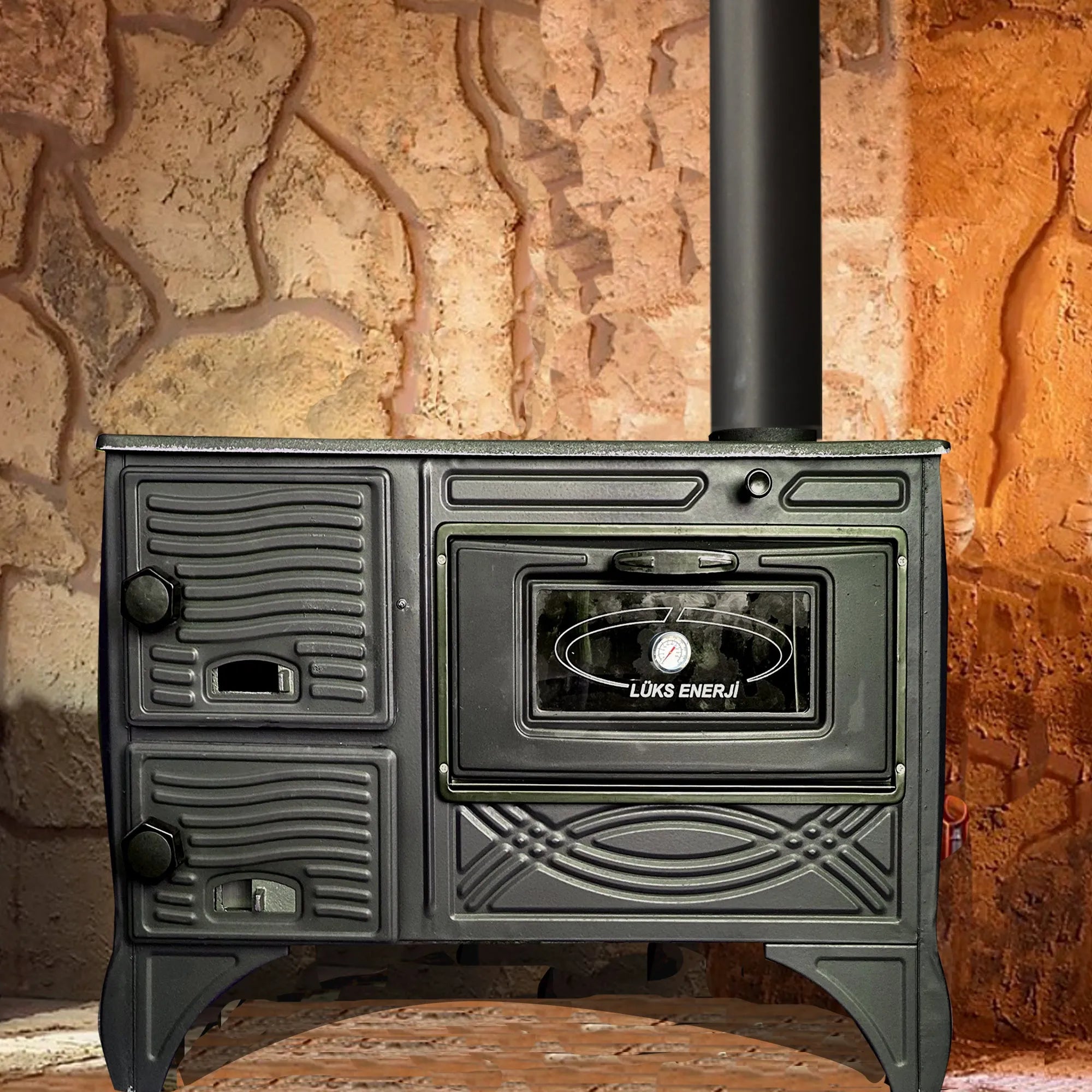 Cast Iron Wood Stove Black Wood Camping Stove - CastingFire