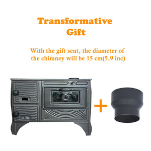 Cast Iron Wood Stove Black Wood Camping Stove - CastingFire