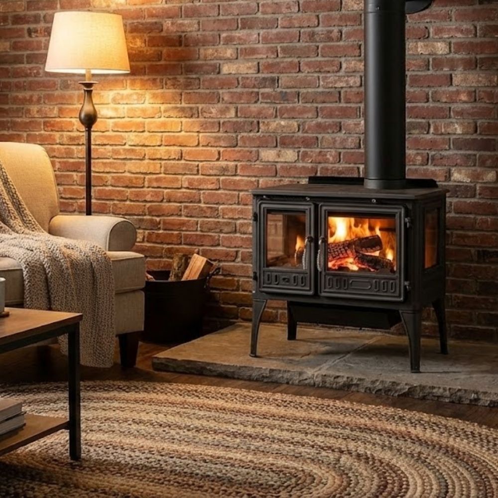 Cast Iron Vintage Stove Black