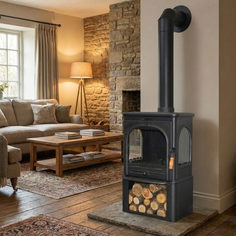 Cast Iron Stove for Outdoor Adventures Versatile Mini Oven for Baking