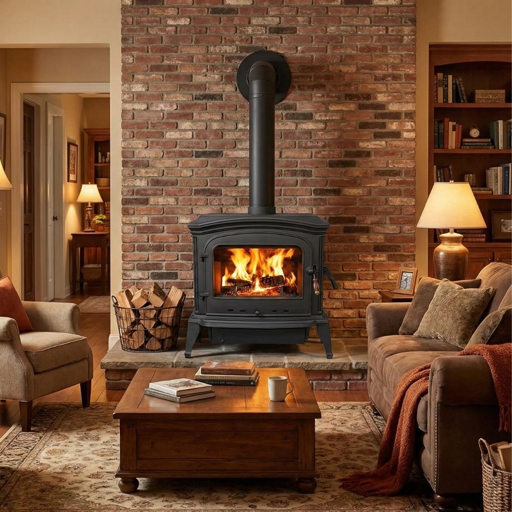 Cast Iron Stove with Side Cover