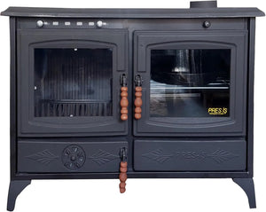 Colorful Cast Iron Wood Stove Pipe Set 3 Straight Pipes + 1 Elbow Pipe - TheCastingFire