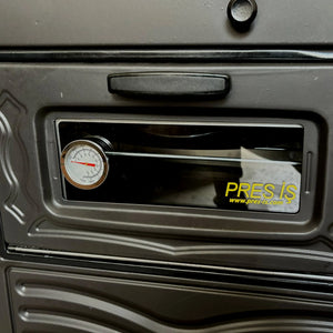Durable Cast Baking Oven Cooker Oven by Burning Wood Black - CastingFire