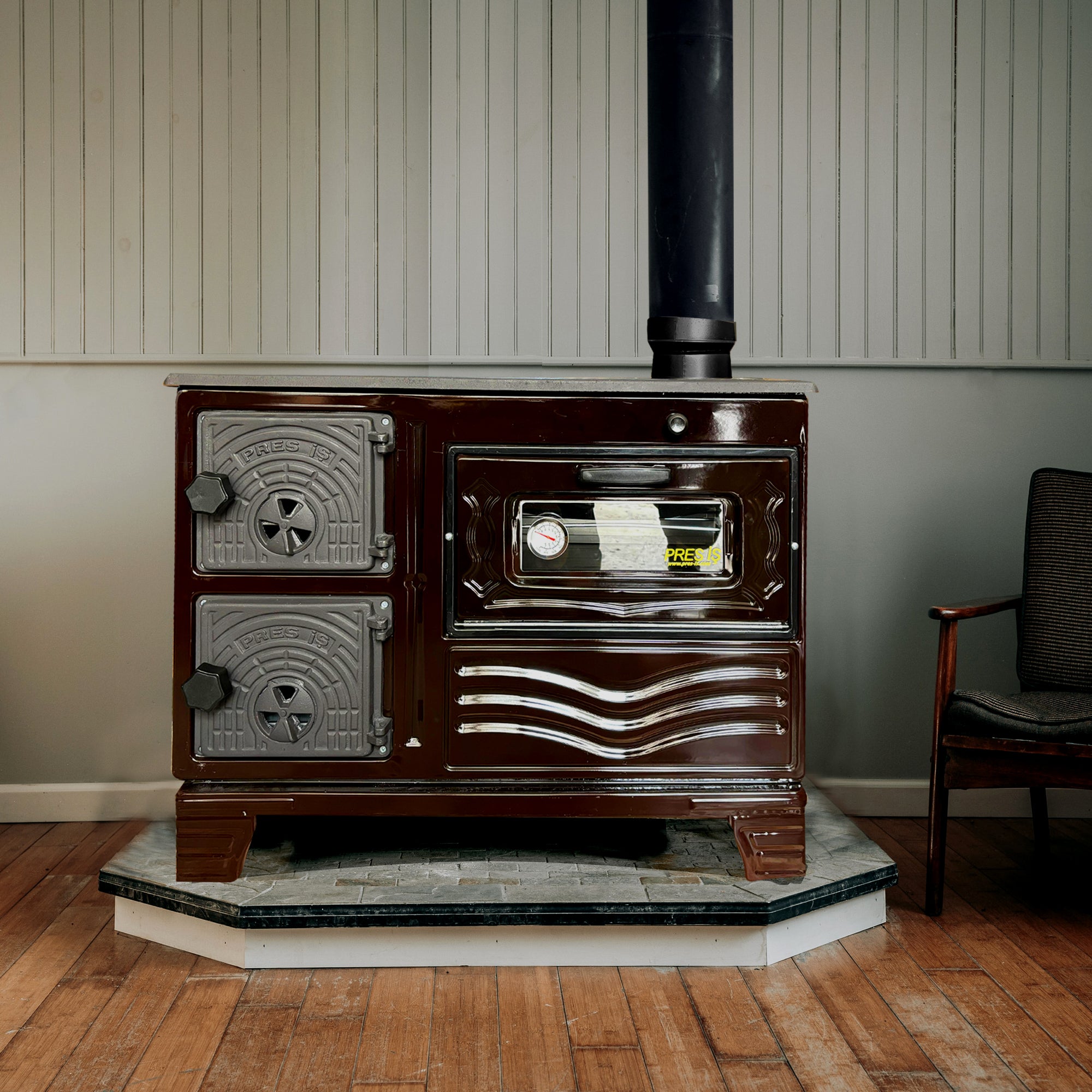 Durable Cast Baking Oven Cooker Oven by Burning Wood