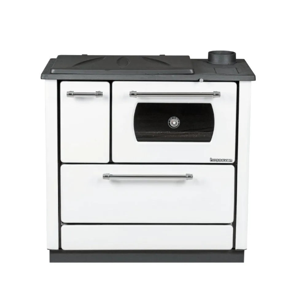 Maxi Wood Cook Stove White - Nominal Heat Power: 7.9 kw - TheCastingFire