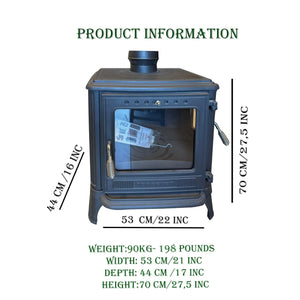 Mini Iron Cast Stove Black - TheCastingFire