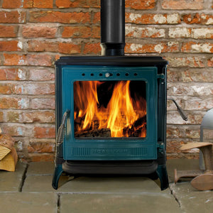 Mini Iron Cast Stove Blue - TheCastingFire