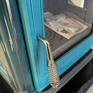 Mini Iron Cast Stove Blue - TheCastingFire