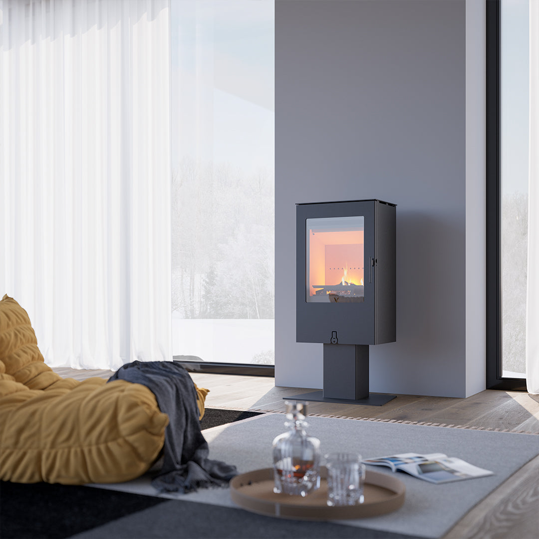 Scandinavian Vertical Wood Stove