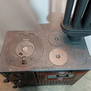 Tiny House Stove Cabin Stove (Brown Cast Iron Stove) - Casting Fire