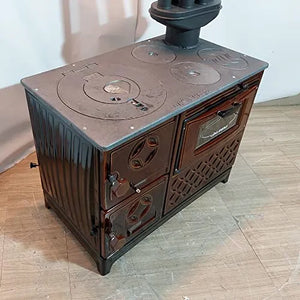 Tiny House Stove Cabin Stove (Brown Cast Iron Stove) - Casting Fire