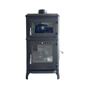 Vertical Cast Iron Stove Black - TheCastingFire