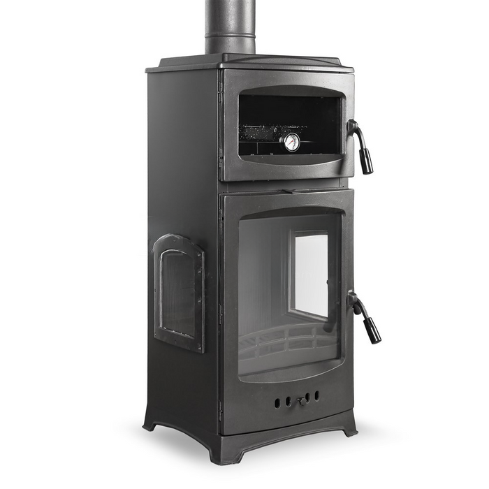 Cast Iron Stove with Lux Oven Side Cover