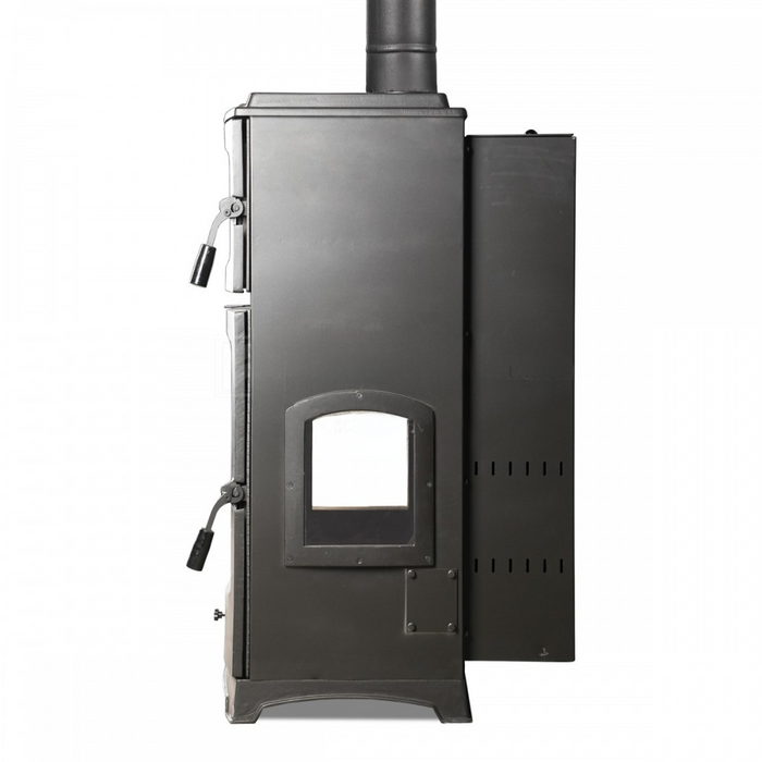 Gourmet Pellet Stove with Oven 3 Glass