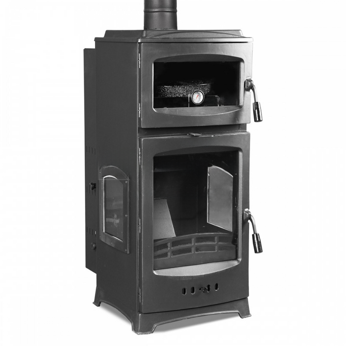 Gourmet Pellet Stove with Oven 3 Glass