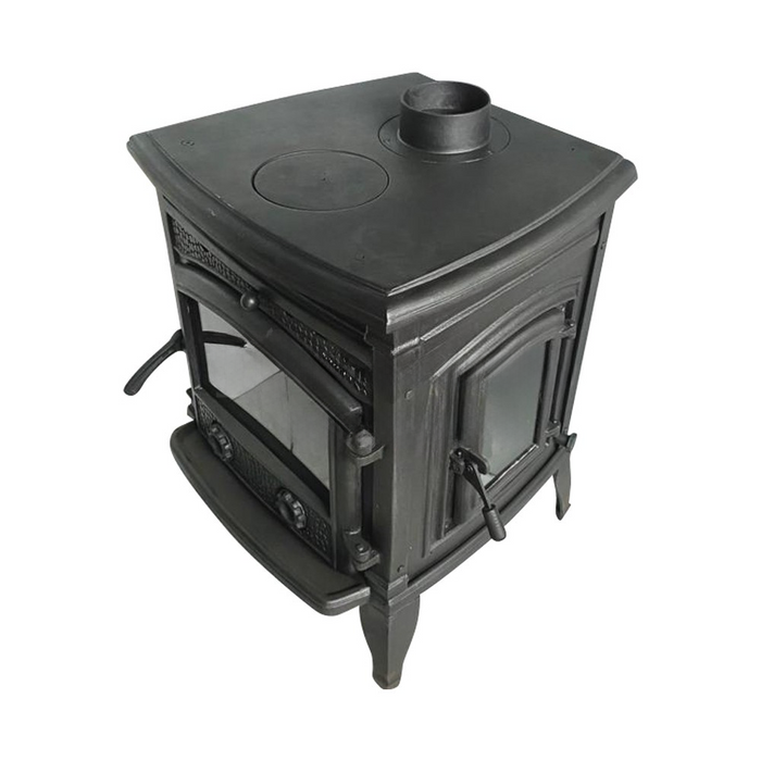 Cast Iron Stove with Oven | Durable Outdoor Cooking Stove for Tiny Homes