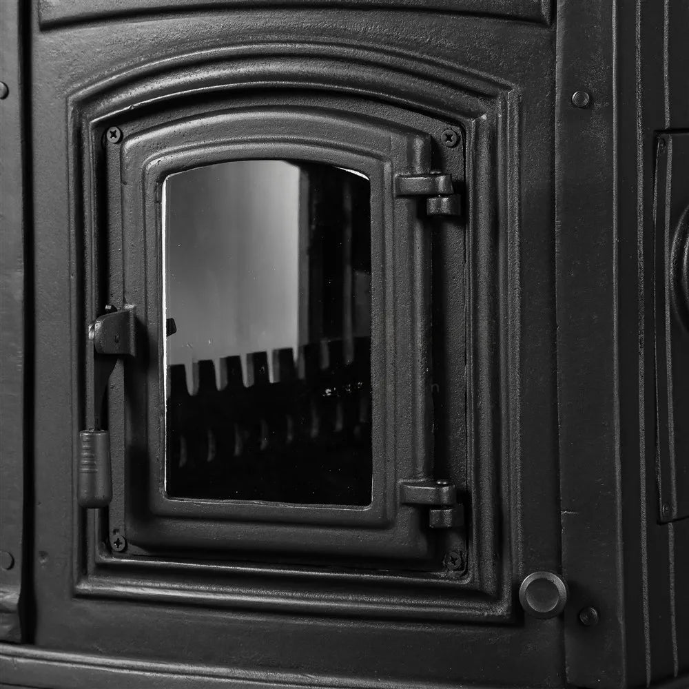 3 Glass Wood Burner Cast Iron Stove - CastingFire