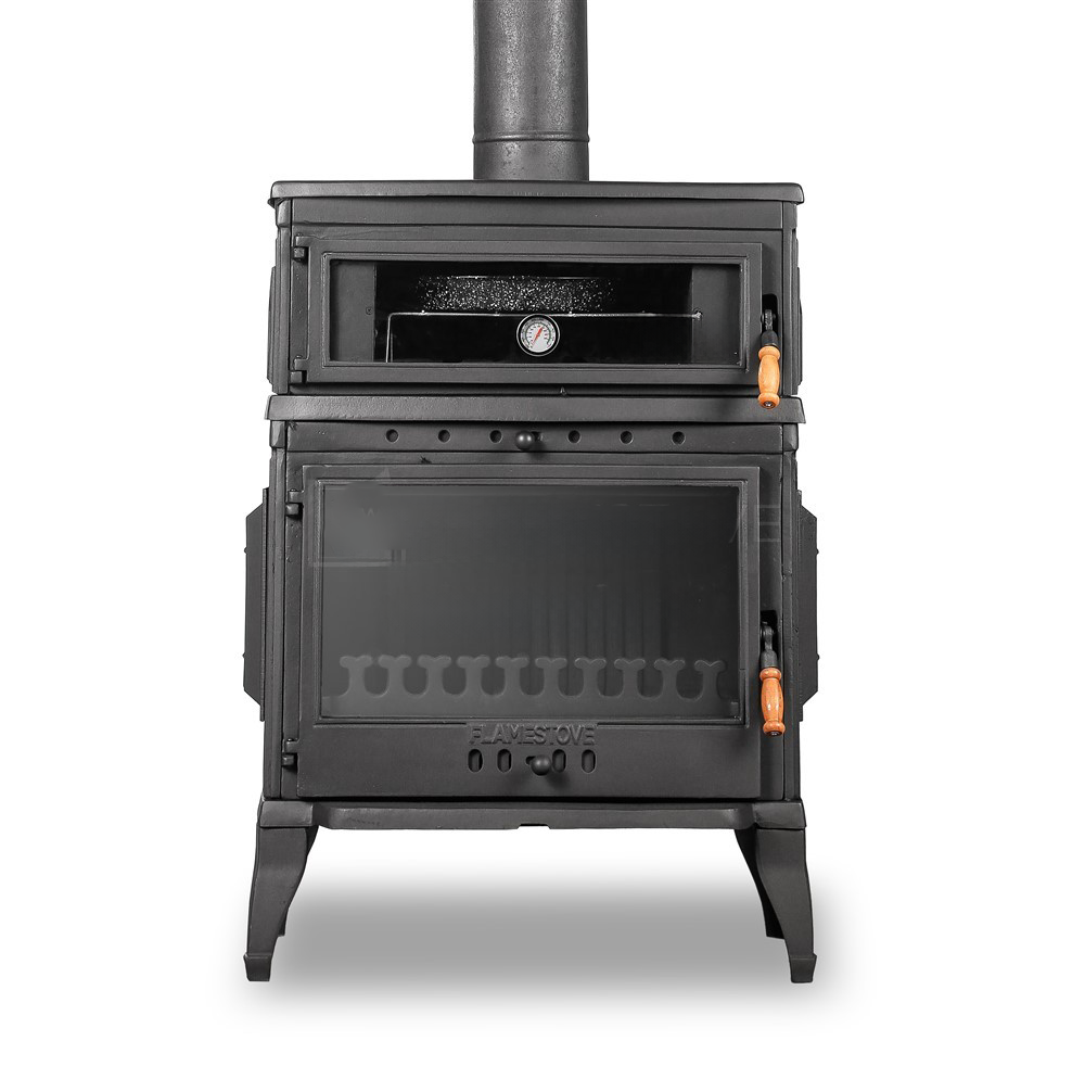 Cast Iron Stove with Retro Vertical Oven