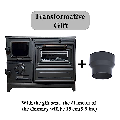 Cast Iron Stove with Oven - Cast Iron Fireplace