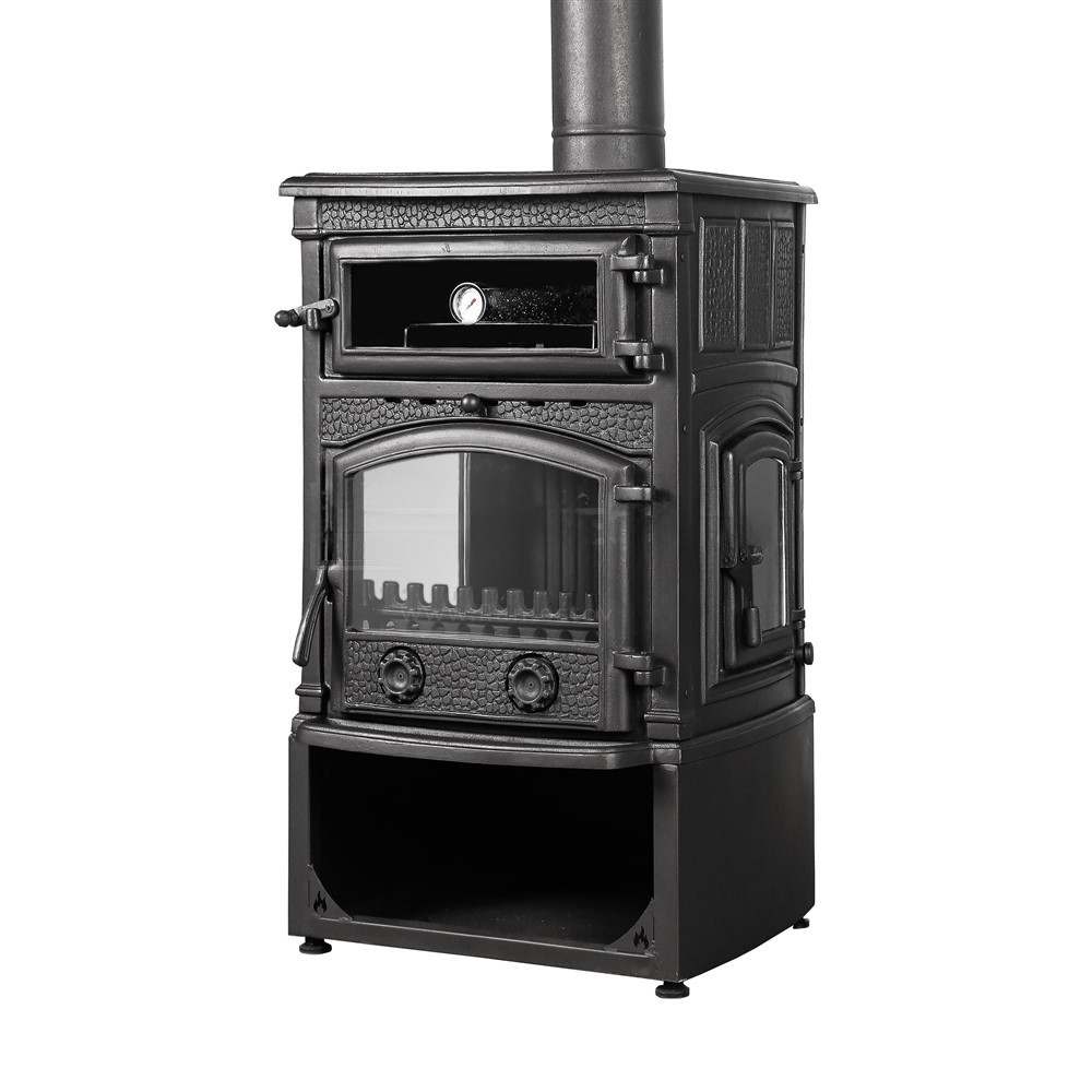 3 Glass Wood Burner Cast Iron Stove
