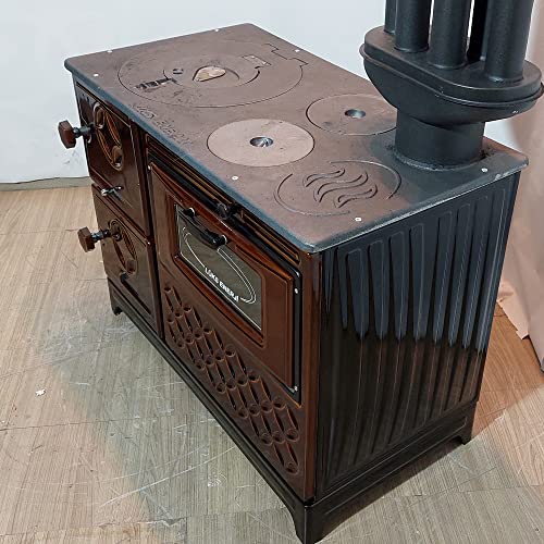 Tiny House Stove Cabin Stove (Brown Cast Iron Stove)