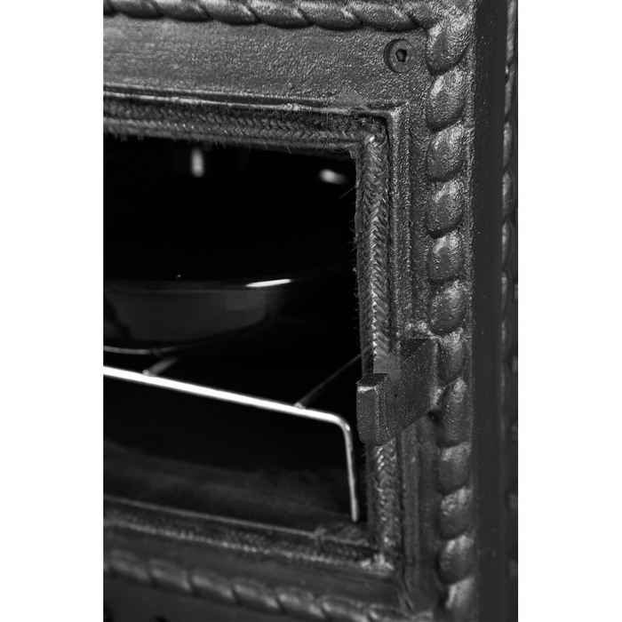 Black Cast Iron Lux Retro Stove