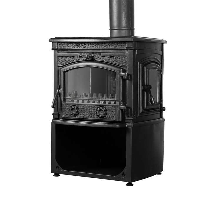 Burning Fireplace Wood Stove Cooker Stove Farmhouse Stove