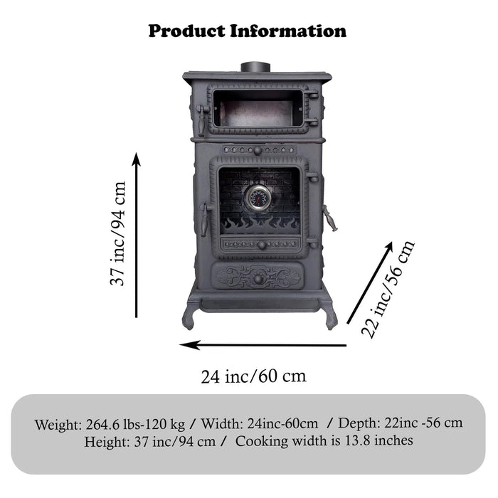 Cast Iron Stove with Oven Cast Iron Fireplace