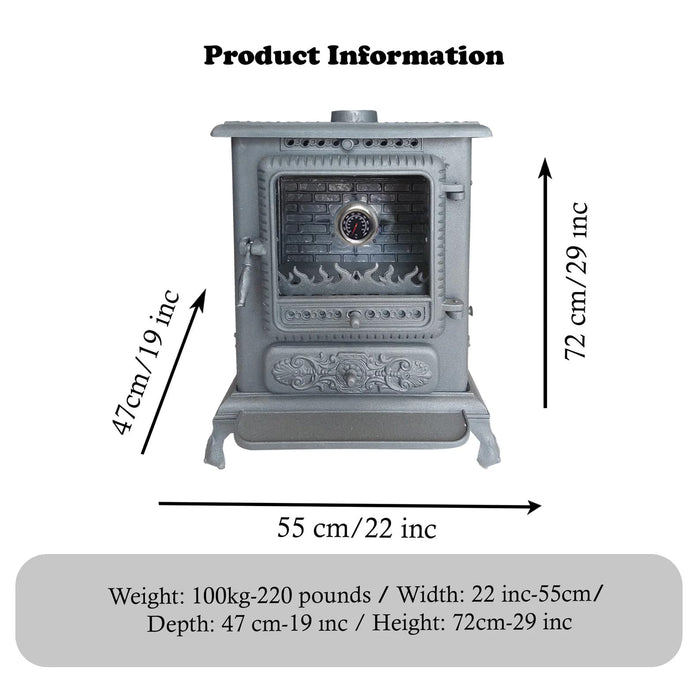 Small Cast Iron Stove with Oven Mini Camping Stove