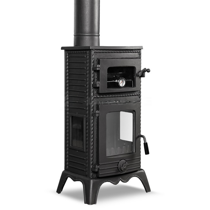 Lux Retro Black Cast Iron Stove