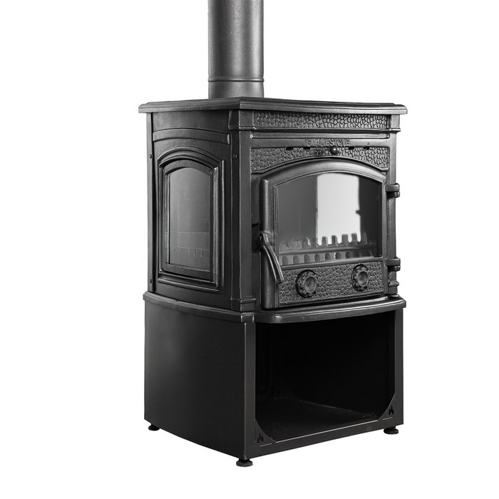 Burning Fireplace Wood Stove Cooker Stove Farmhouse Stove