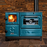 Green Cast Iron Wood Stove