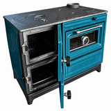 Green Cast Iron Wood Stove