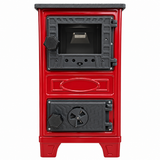 Portable  Red Wood Burning Stove – Compact Cabin & Camping Cook Stove