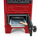 Portable  Red Wood Burning Stove – Compact Cabin & Camping Cook Stove