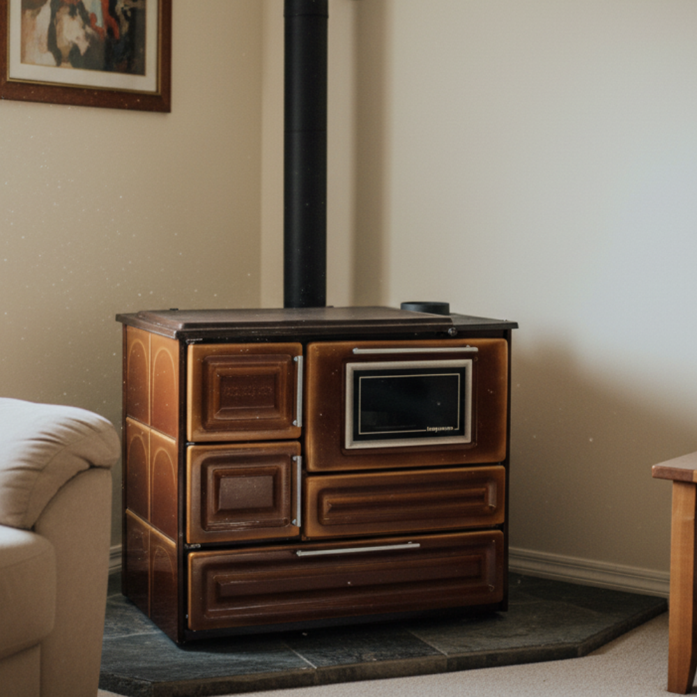 Classic Vintage Cast Iron Wood Stove