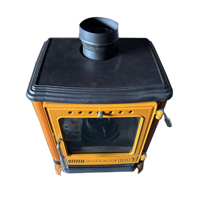 Mini Iron Cast Stove Yellow